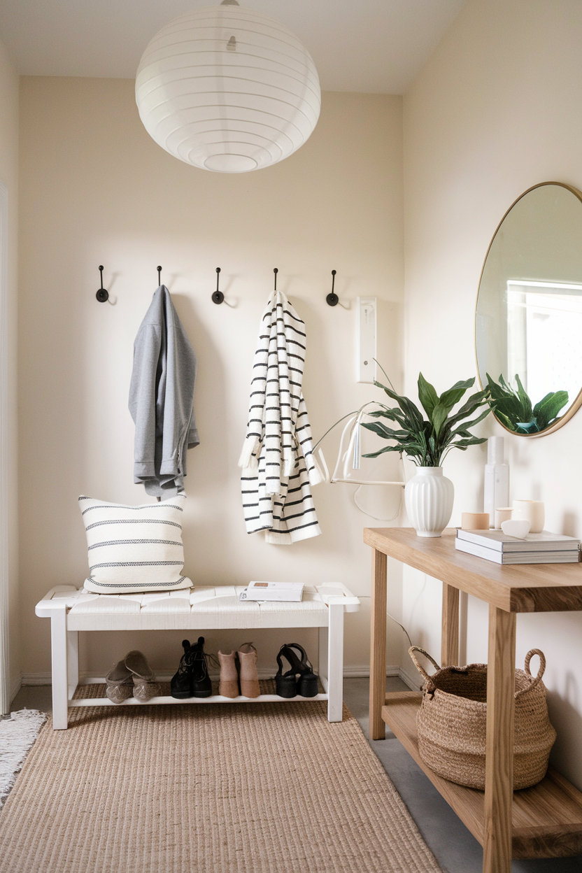 Simple DIY Entryway Updates To Create a Calm, Minimal Space